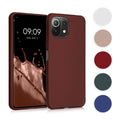 kwmobile Case kompatibel mit Xiaomi 11 Lite (5G) NE / Mi 11 Lite (5G) Hülle - Schutzhülle aus Silikon metallisch schimmernd - Handyhülle Metallic Pink Metallic Pink  