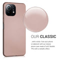 kwmobile Phone Case for Xiaomi 11 Lite (5G) NE / Mi 11 Lite (5G) - Metallic Shimmering Silicone Case - Protective Cover
