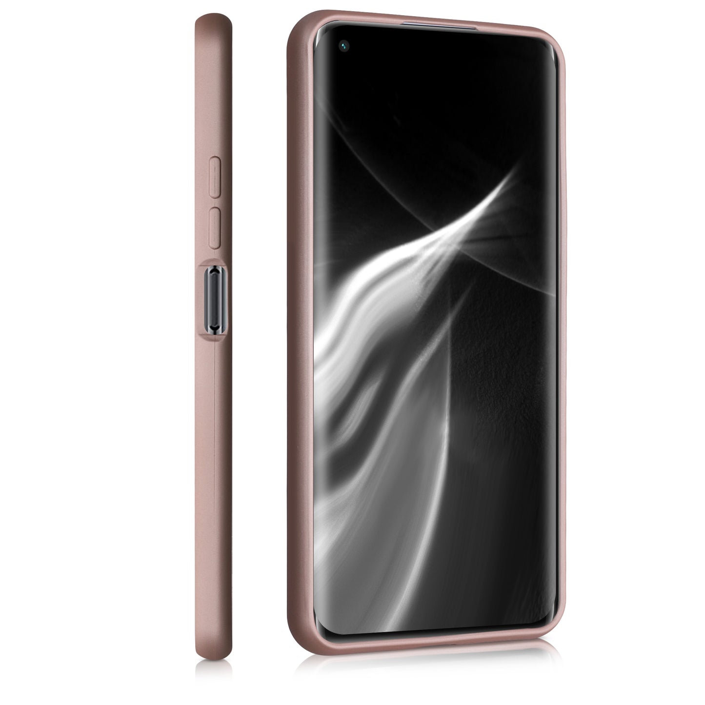 kwmobile Phone Case for Xiaomi 11 Lite (5G) NE / Mi 11 Lite (5G) - Metallic Shimmering Silicone Case - Protective Cover