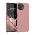 kwmobile Phone Case for Xiaomi 11 Lite NE / Mi 11 Lite - Silicone Case - Wireless Charging - Protective Cover