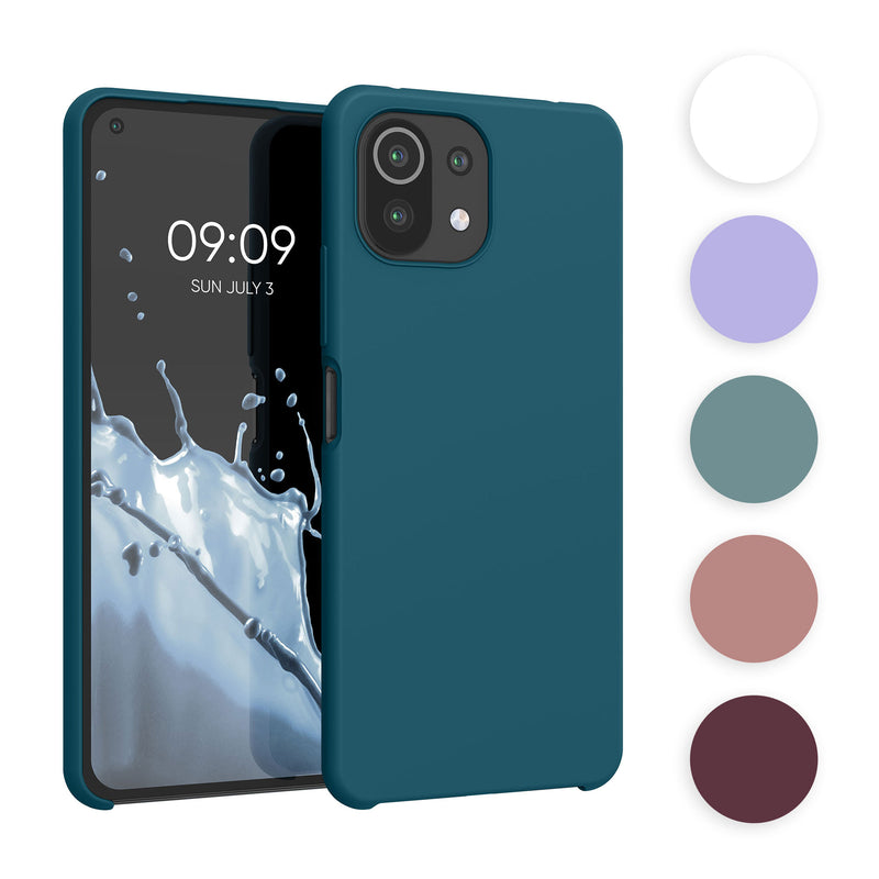 kwmobile Hülle kompatibel mit Xiaomi 11 Lite (5G) NE / Mi 11 Lite (5G) Hülle - Silikon Handy Case - Handyhülle weiche Oberfläche - kabelloses Laden - Neon Pink Neon Pink  