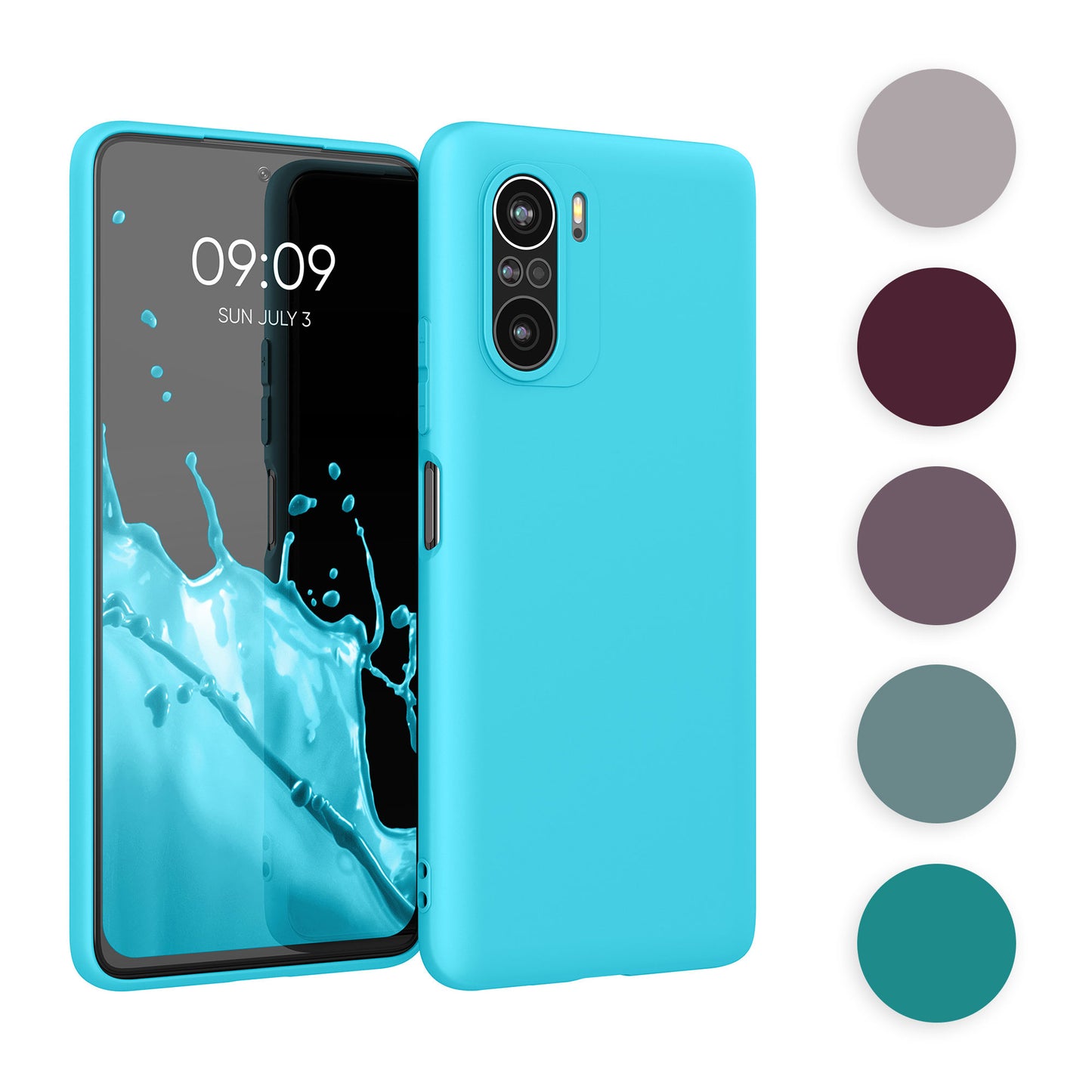 kwmobile Handyhülle kompatibel mit Xiaomi Mi 11i Hülle - Handy Case aus weichem Silikon in Schwarz matt Schwarz matt  