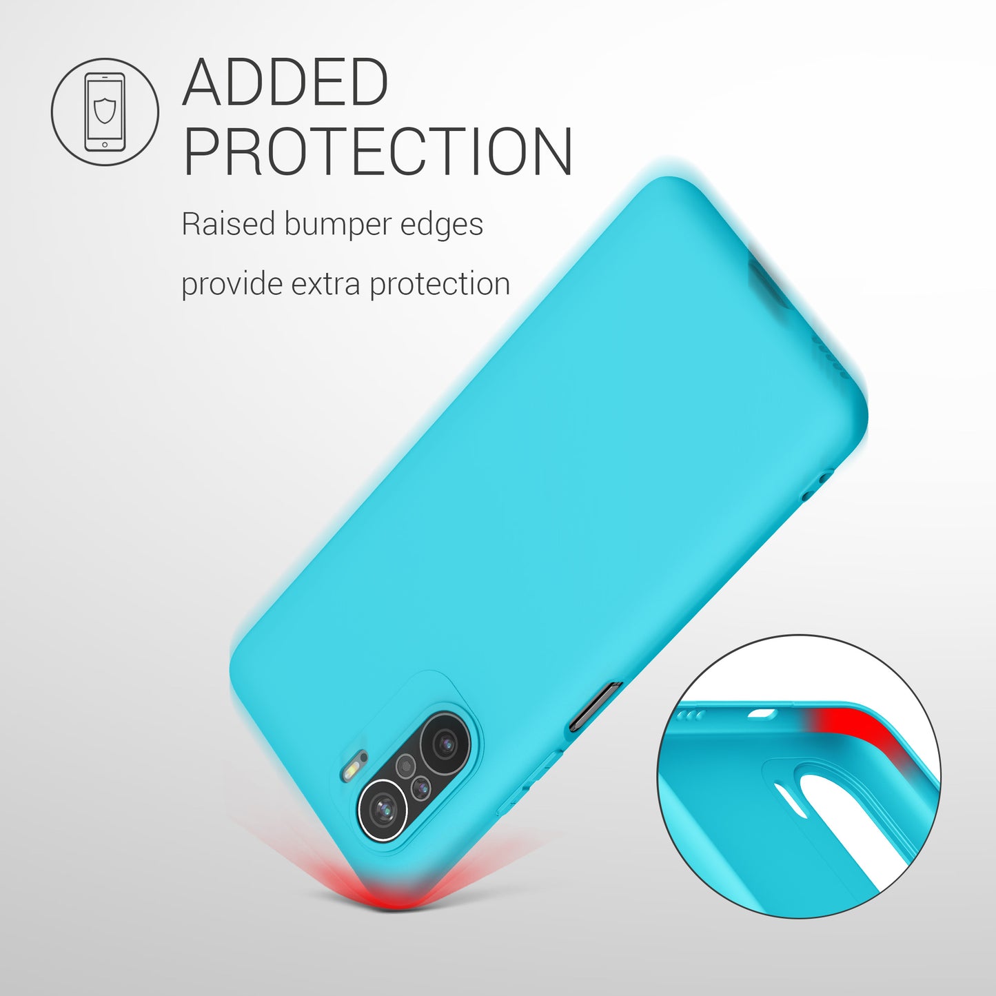 kwmobile Cell Phone Case for Xiaomi Mi 11i - Soft Silicone Phone Case - Protective Cover
