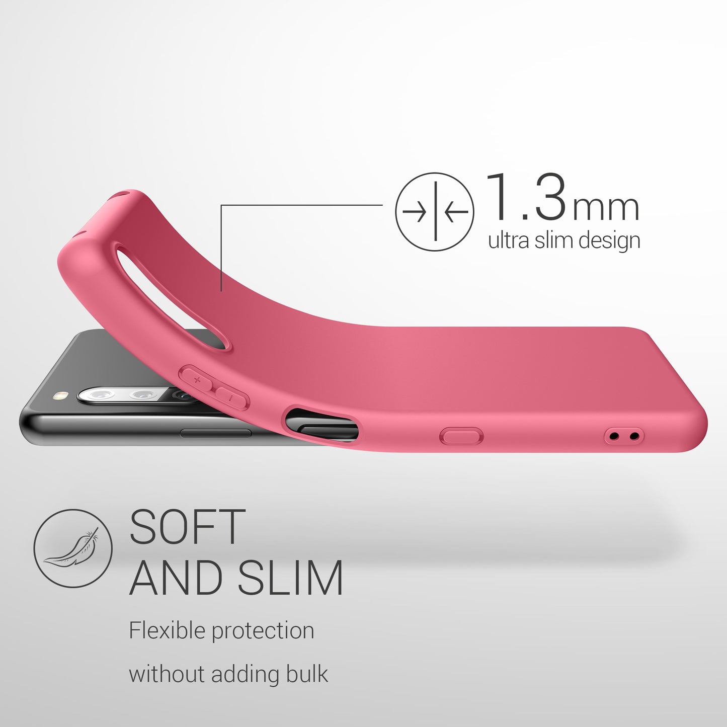 kwmobile Phone Case for Sony Xperia 10 III - Wireless Charging - Protective Cover