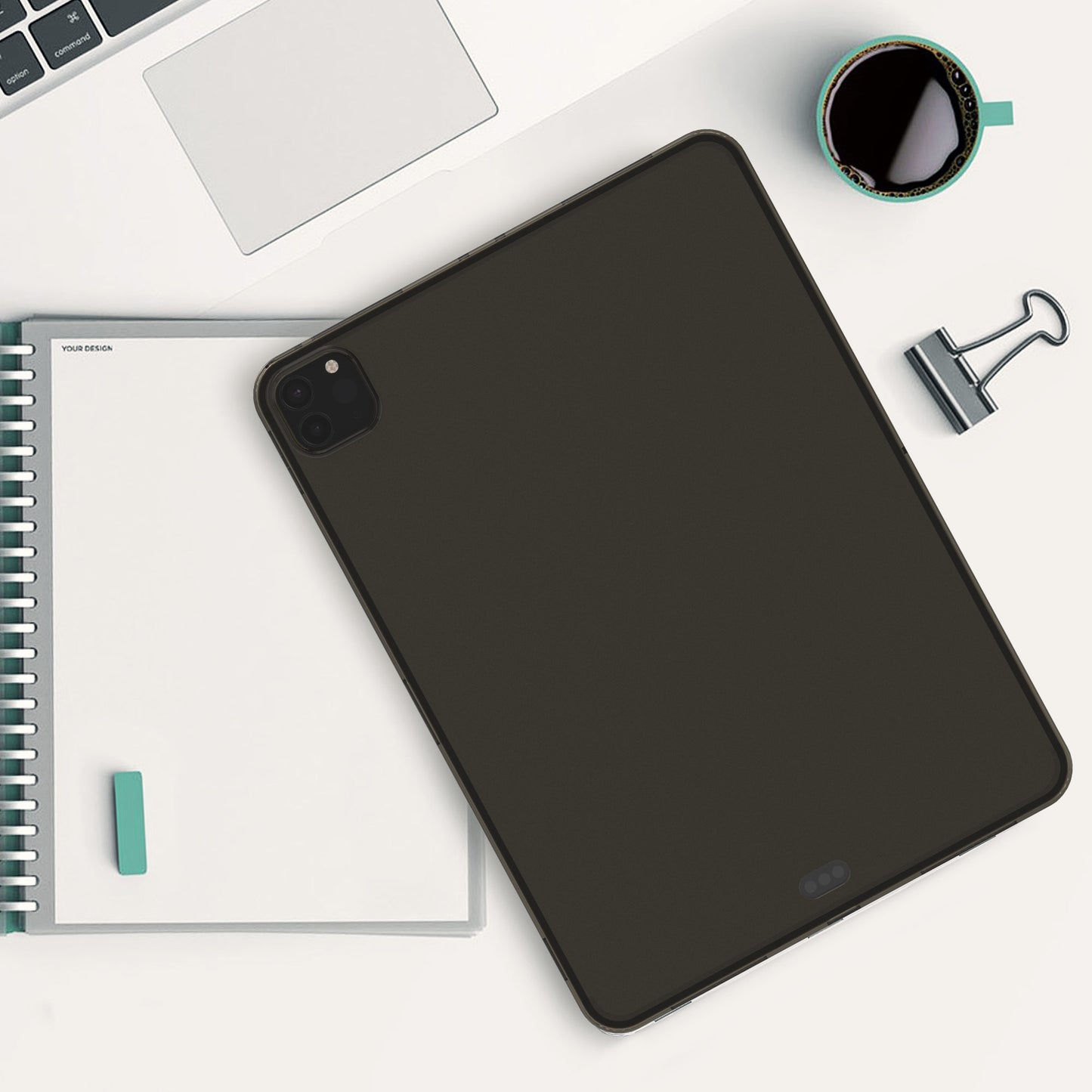 kwmobile Case compatible with Apple iPad Air 11" (6th Gen 2024) / Air 4 / 5 / iPad Pro 11" (2020/2021/2022) Case - Soft Silicone Case Transparent - Tablet Cover