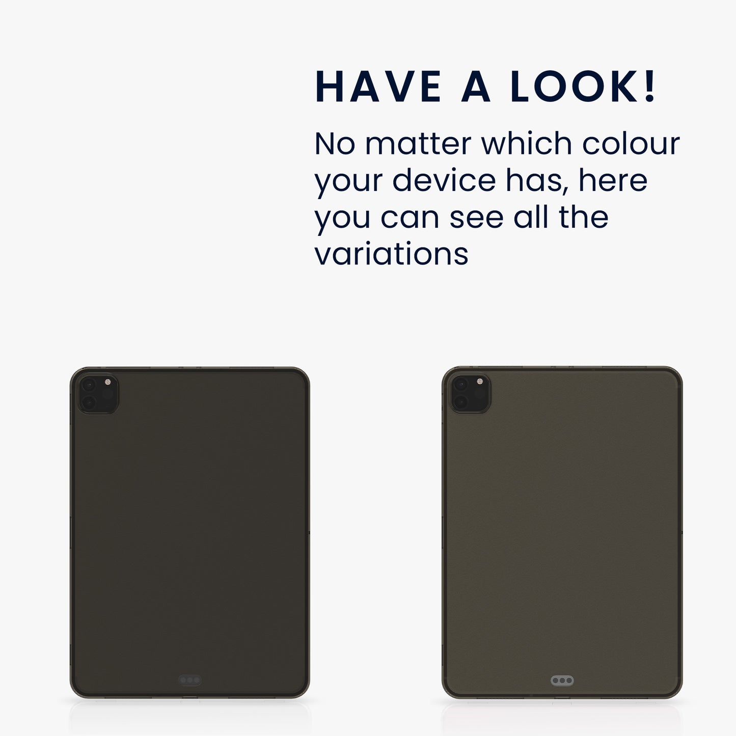 kwmobile Case compatible with Apple iPad Air 11" (6th Gen 2024) / Air 4 / 5 / iPad Pro 11" (2020/2021/2022) Case - Soft Silicone Case Transparent - Tablet Cover