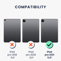 kwmobile Case compatible with Apple iPad Air 11" (6th Gen 2024) / Air 4 / 5 / iPad Pro 11" (2020/2021/2022) Case - Soft Silicone Case Transparent - Tablet Cover