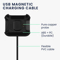 kwmobile USB Cable Charger compatible with Xiaomi Mi Watch Lite / Redmi Watch Charging Cable - Smartwatch Replacement Cable - Fitness Tracker Charging Cable
