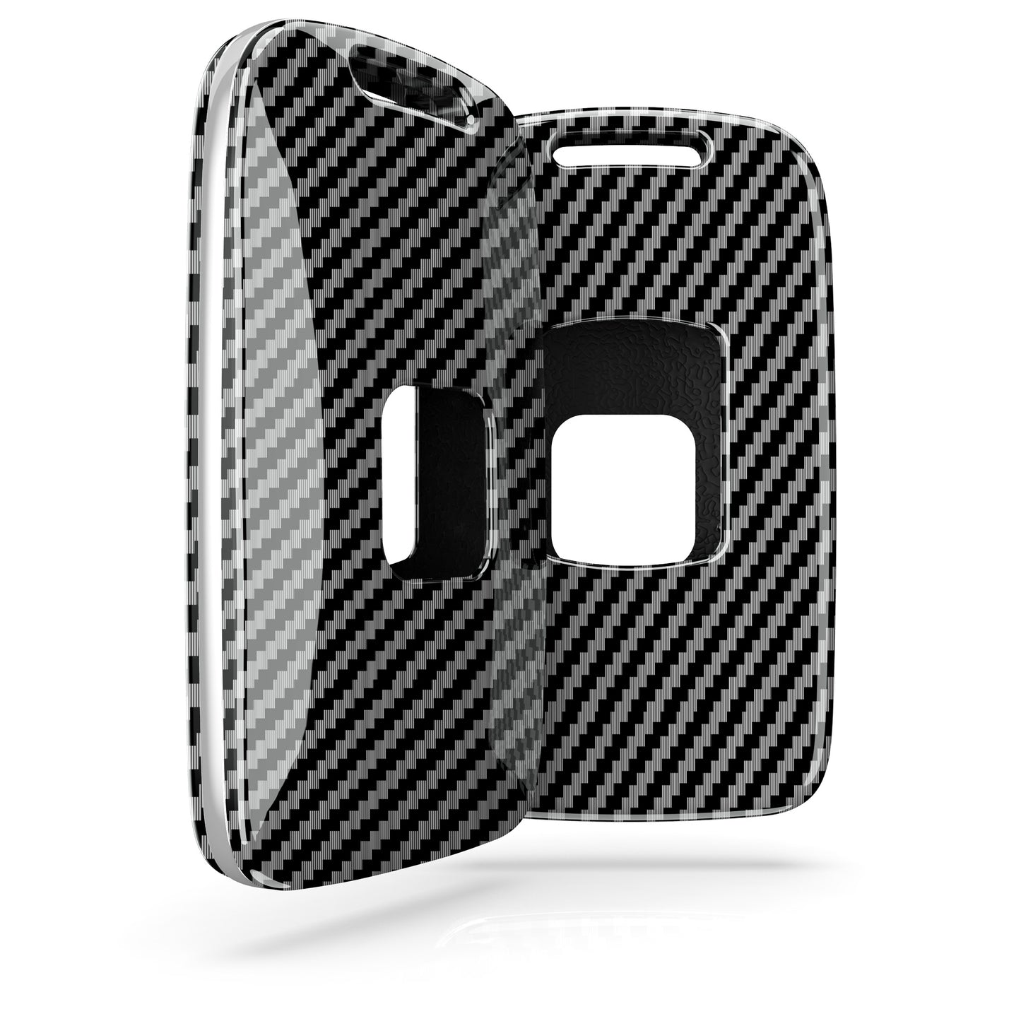kwmobile Car Key Shell compatible with Renault 4-Button Smart Key (Keyless Go only) Hard Case Protective Cover Key Fob Cover
