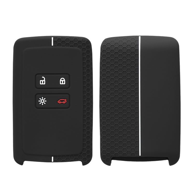 kwmobile Car Key Protection Cover Compatible with Renault 4-Button Smart Key (Keyless Go only) Case