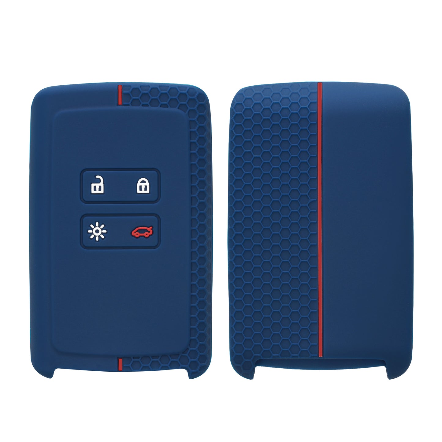 kwmobile Car Key Protection Cover Compatible with Renault 4-Button Smart Key (Keyless Go only) Case
