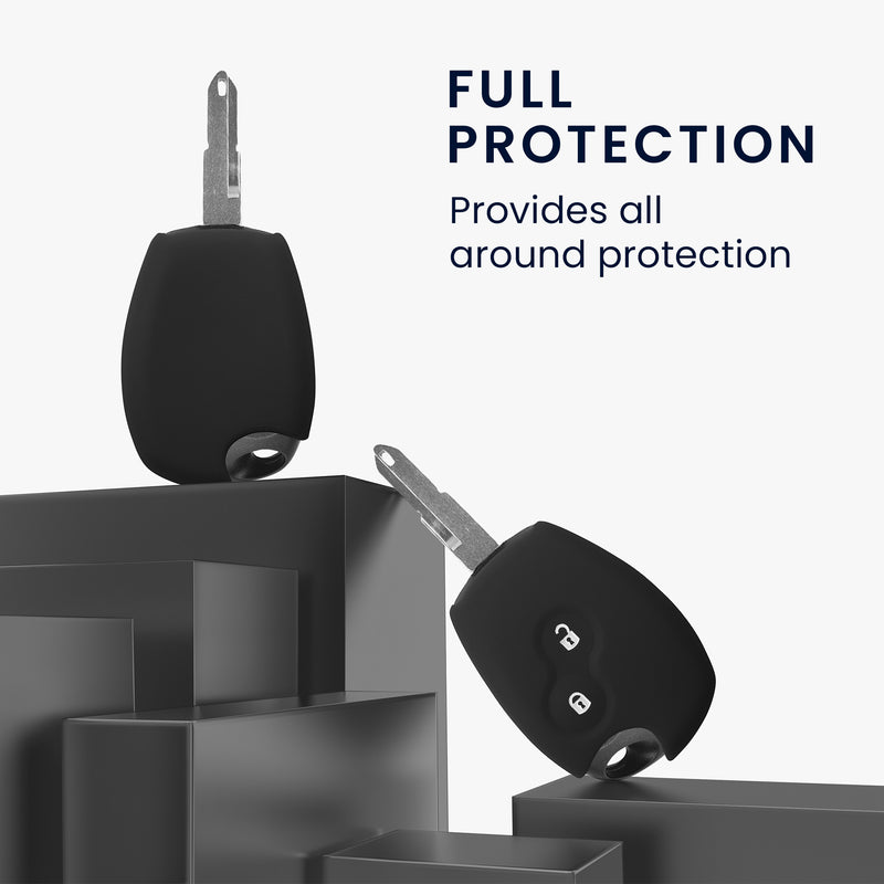 kwmobile Car Key Cover Compatible with Renault Dacia 2-Button Car Key - Key Fob Cover