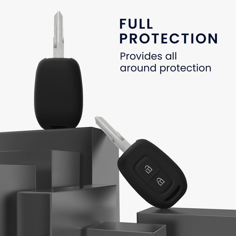 kwmobile Car Key Cover Compatible with Renault Dacia 2-Button Remote Car Key - Key Fob Cover