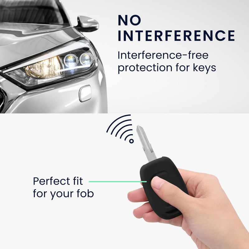 kwmobile Car Key Cover Compatible with Renault Dacia 2-Button Remote Car Key - Key Fob Cover