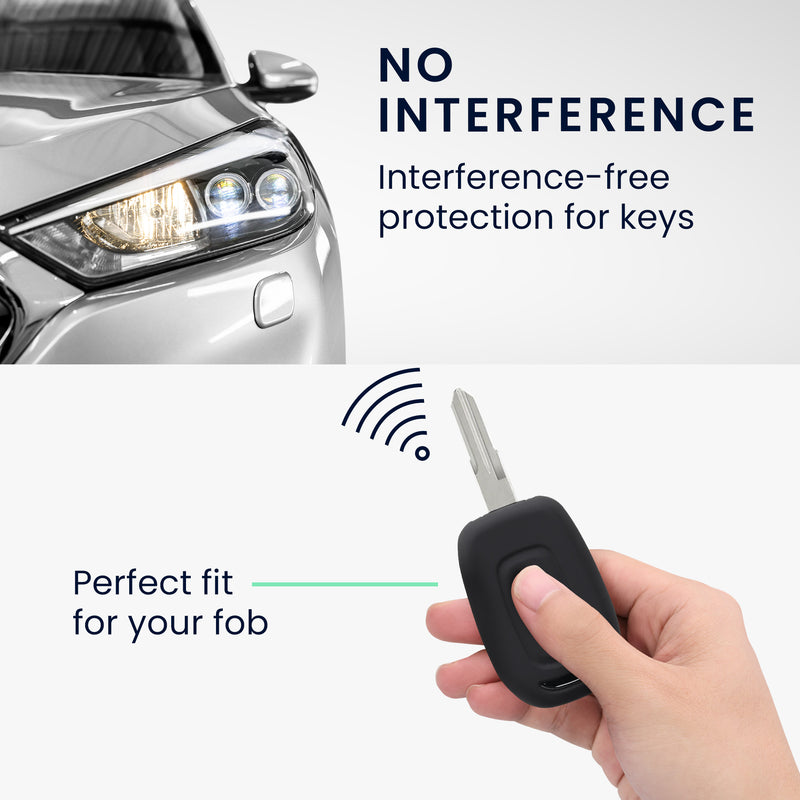 kwmobile Car Key Cover Compatible with Renault Dacia 2-Button Remote Car Key Cover