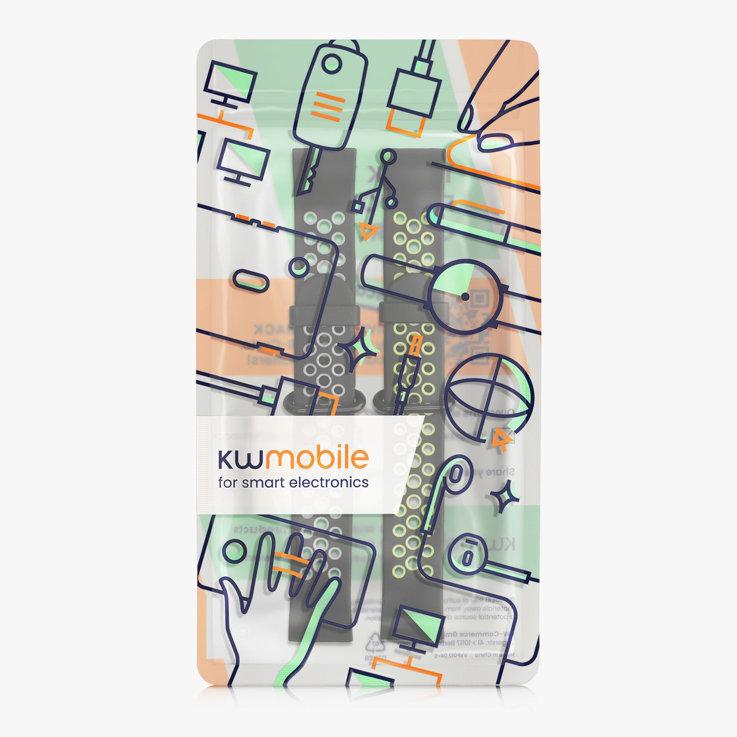kwmobile Watch Strap for Xiaomi Mi Watch Lite / Redmi Watch Strap Fitness Tracker Band Set Replacement Strap Smartwatch
