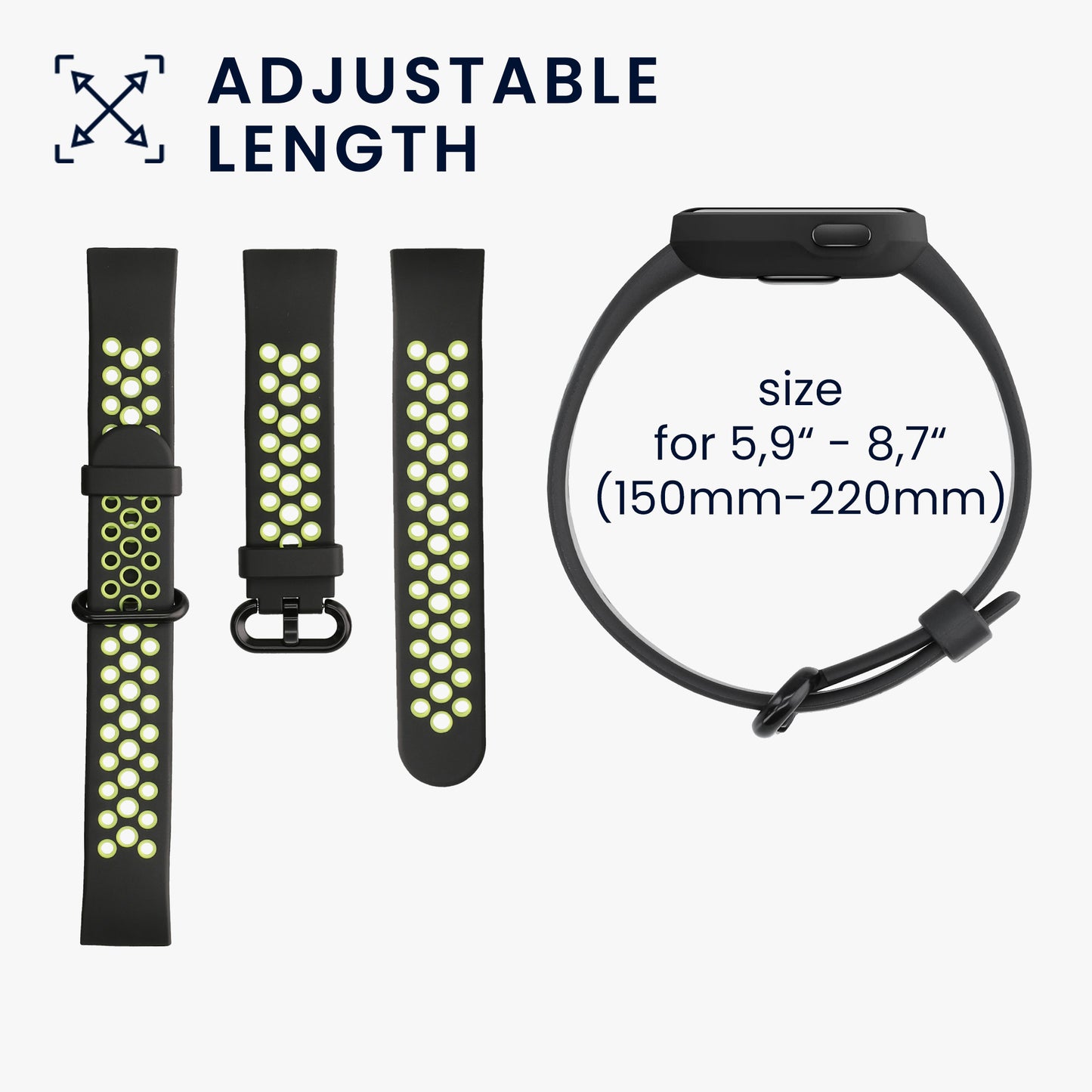 kwmobile Watch Strap for Xiaomi Mi Watch Lite / Redmi Watch Strap Fitness Tracker Band Set Replacement Strap Smartwatch