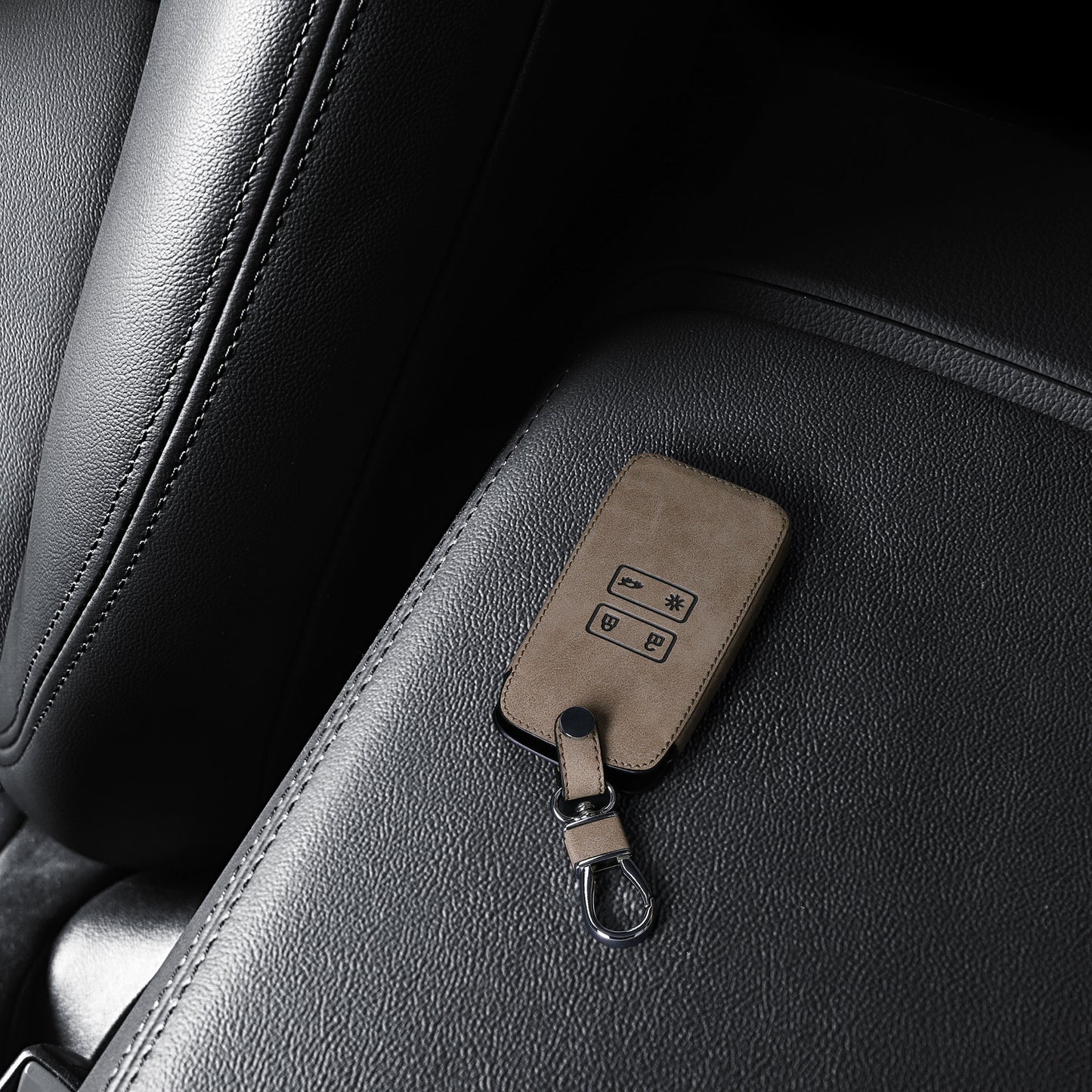 kwmobile Car Key Cover compatible with Renault 4-Button Smartkey Car Key (Keyless Go only) Protective Case Key Cover
