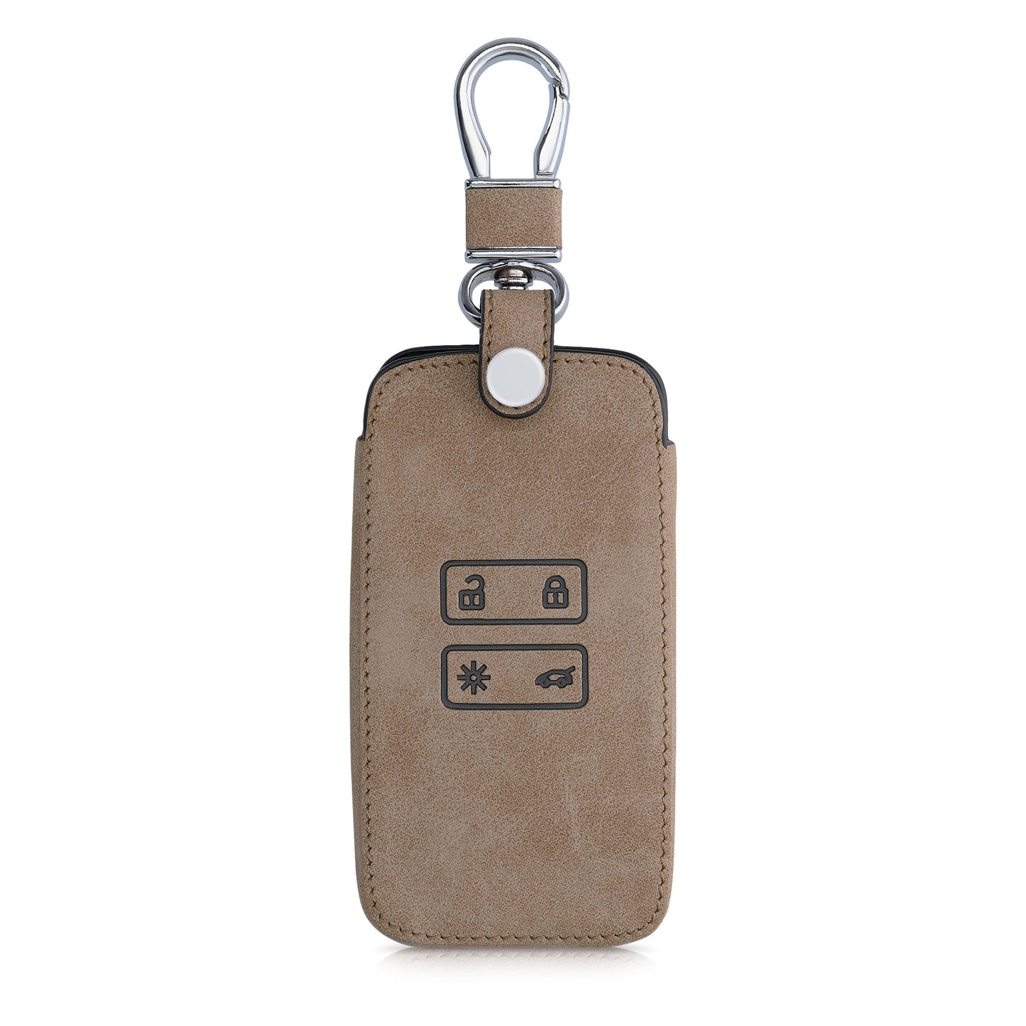 kwmobile Car Key Cover compatible with Renault 4-Button Smartkey Car Key (Keyless Go only) Protective Case Key Cover