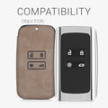 kwmobile Car Key Cover compatible with Renault 4-Button Smartkey Car Key (Keyless Go only) Protective Case Key Cover