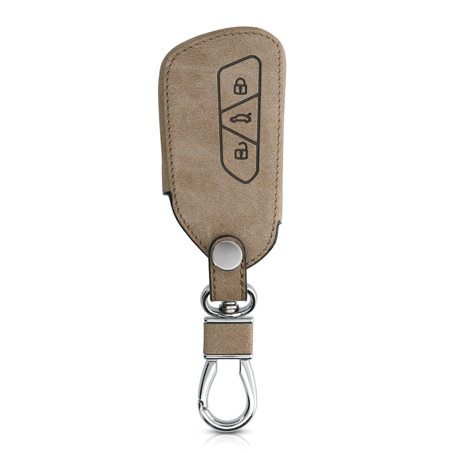 kwmobile Car Key Cover Compatible with VW Golf 8 3-Button Car Key - Protective Case Key Fob Cover