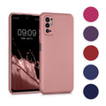 kwmobile Case kompatibel mit Xiaomi Redmi Note 10 5G Hülle - Schutzhülle aus Silikon metallisch schimmernd - Handyhülle Metallic Arctic Berry Metallic Arctic Berry  