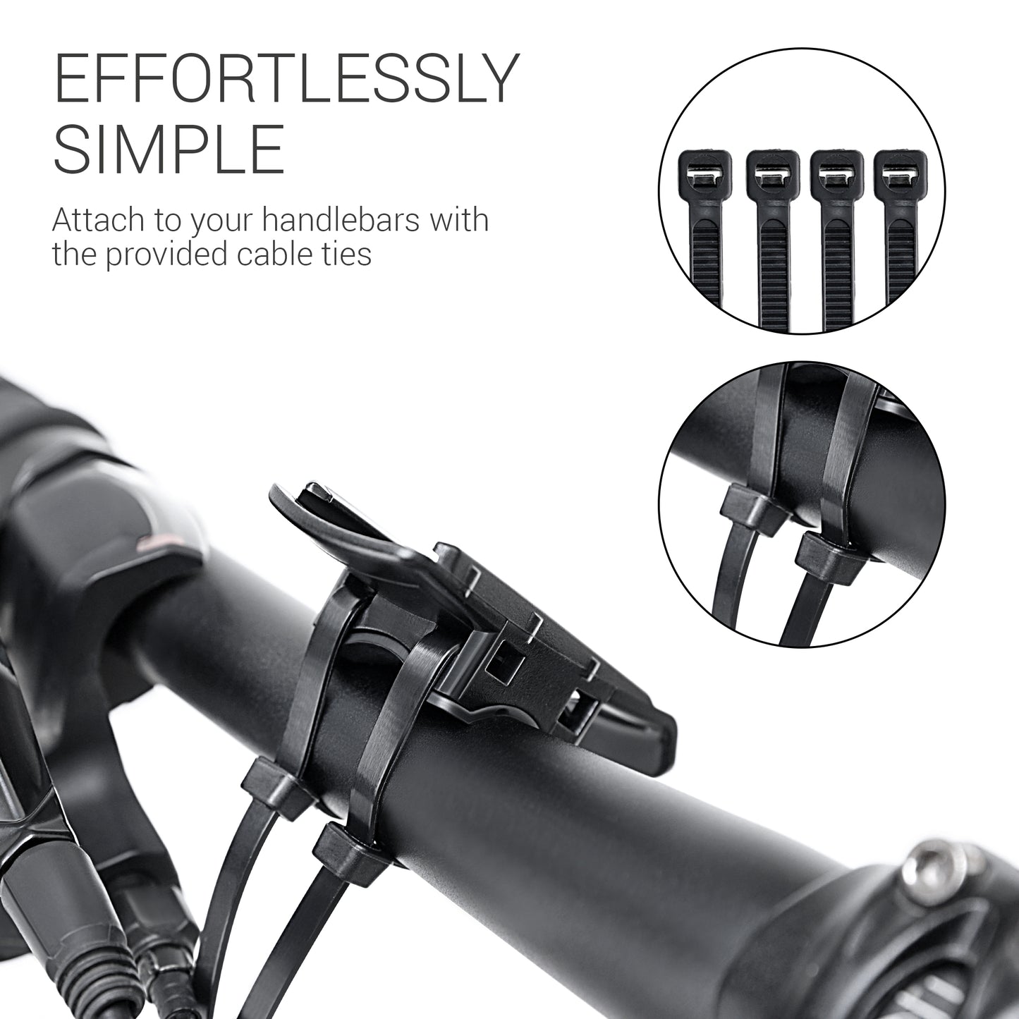 kwmobile Bike Mount compatible with Garmin eTrex 10/20/30 / GPSMAP 62 - Handlebar Holder for GPS Navigation Devices