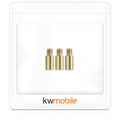 kwmobile 3x Dart Weight Screws 1.5g - 2BA Thread Made of Brass - Dart Accessory Screw-in Weight