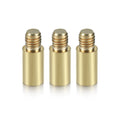 kwmobile 3x Dart Weight Screws 1.5g - 2BA Thread Made of Brass - Dart Accessory Screw-in Weight