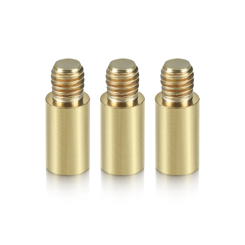 kwmobile 3x Dart Weight Screws 1.5g - 2BA Thread Made of Brass - Dart Accessory Screw-in Weight