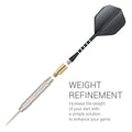 kwmobile 3x Dart Weight Screws 1.5g - 2BA Thread Made of Brass - Dart Accessory Screw-in Weight