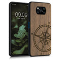 kwmobile Case Compatible with Xiaomi Poco X3 NFC / Poco X3 Pro Case - Phone Cover - TPU Compass Vintage