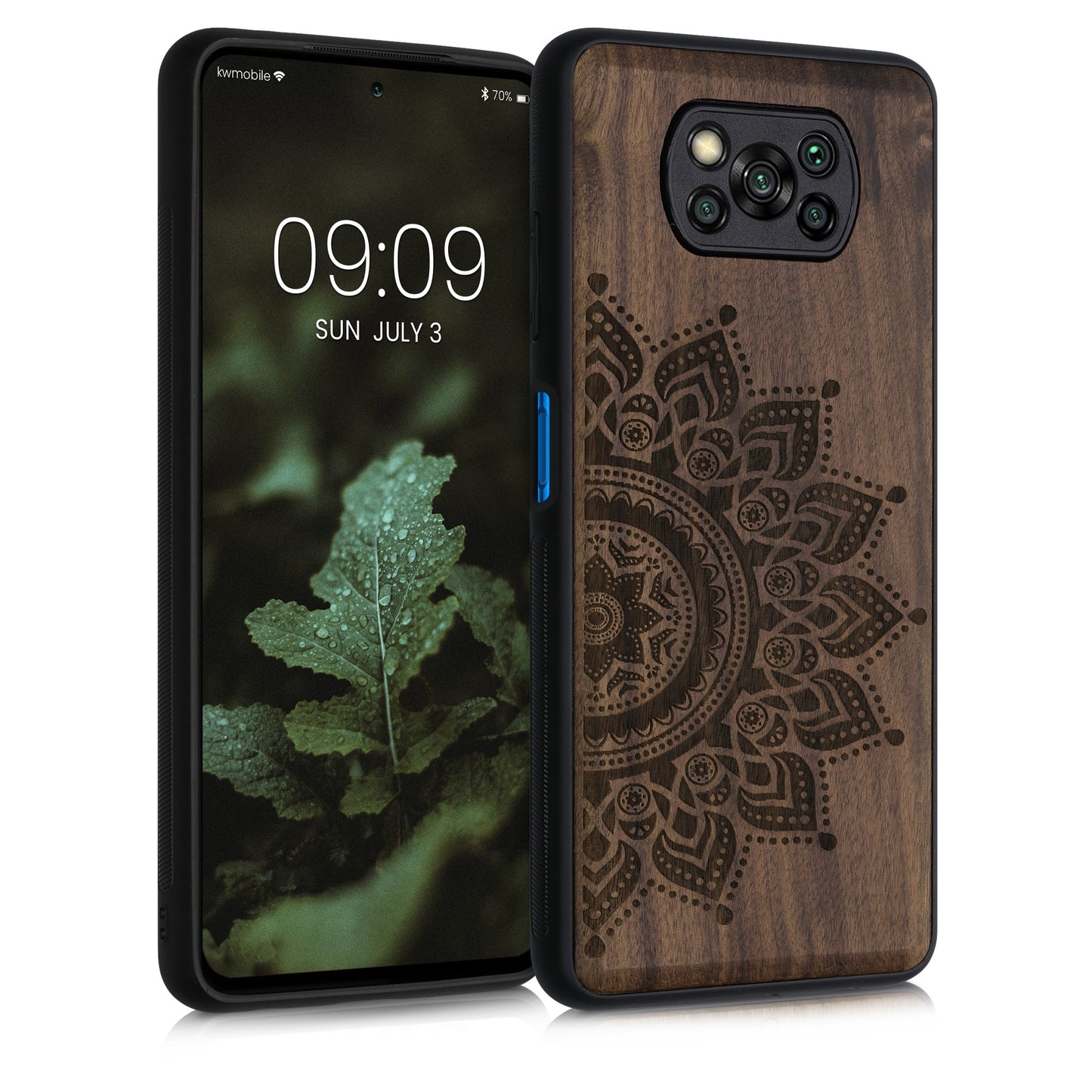 kwmobile Case Compatible with Xiaomi Poco X3 NFC / Poco X3 Pro Case - Phone Cover - TPU Compass Vintage