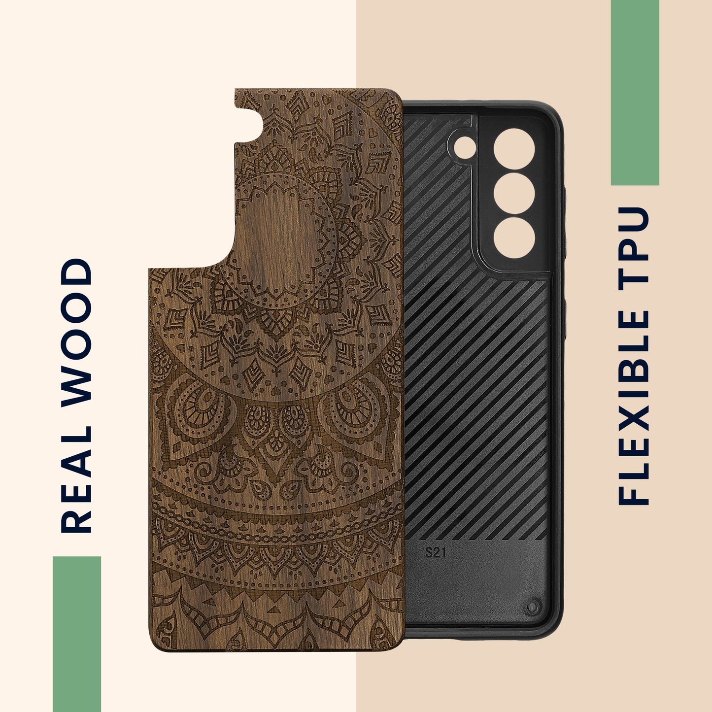 kwmobile Case Compatible with Samsung Galaxy S21 - Phone Cover - TPU Phone Case in Rising Sun