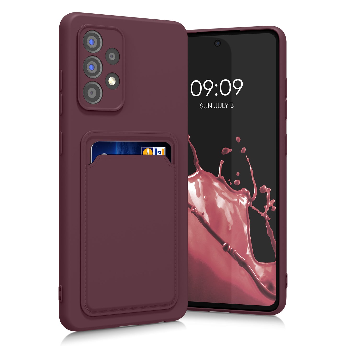 kwmobile Phone Case Compatible with Samsung Galaxy A52 / A52 5G / A52s 5G Case - Phone Cover with Card Slot