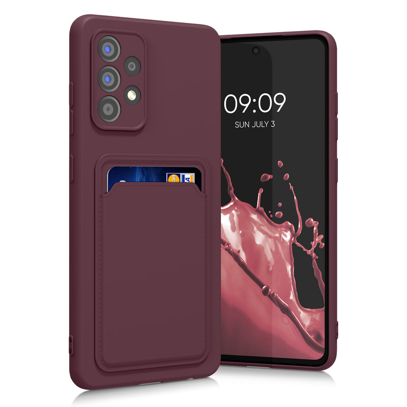 kwmobile Phone Case Compatible with Samsung Galaxy A52 / A52 5G / A52s 5G Case - Phone Cover with Card Slot