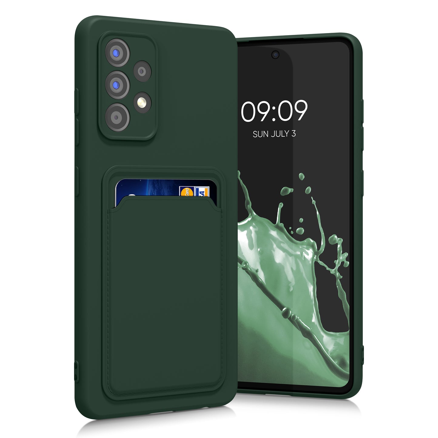 kwmobile Phone Case Compatible with Samsung Galaxy A52 / A52 5G / A52s 5G Case - Phone Cover with Card Slot