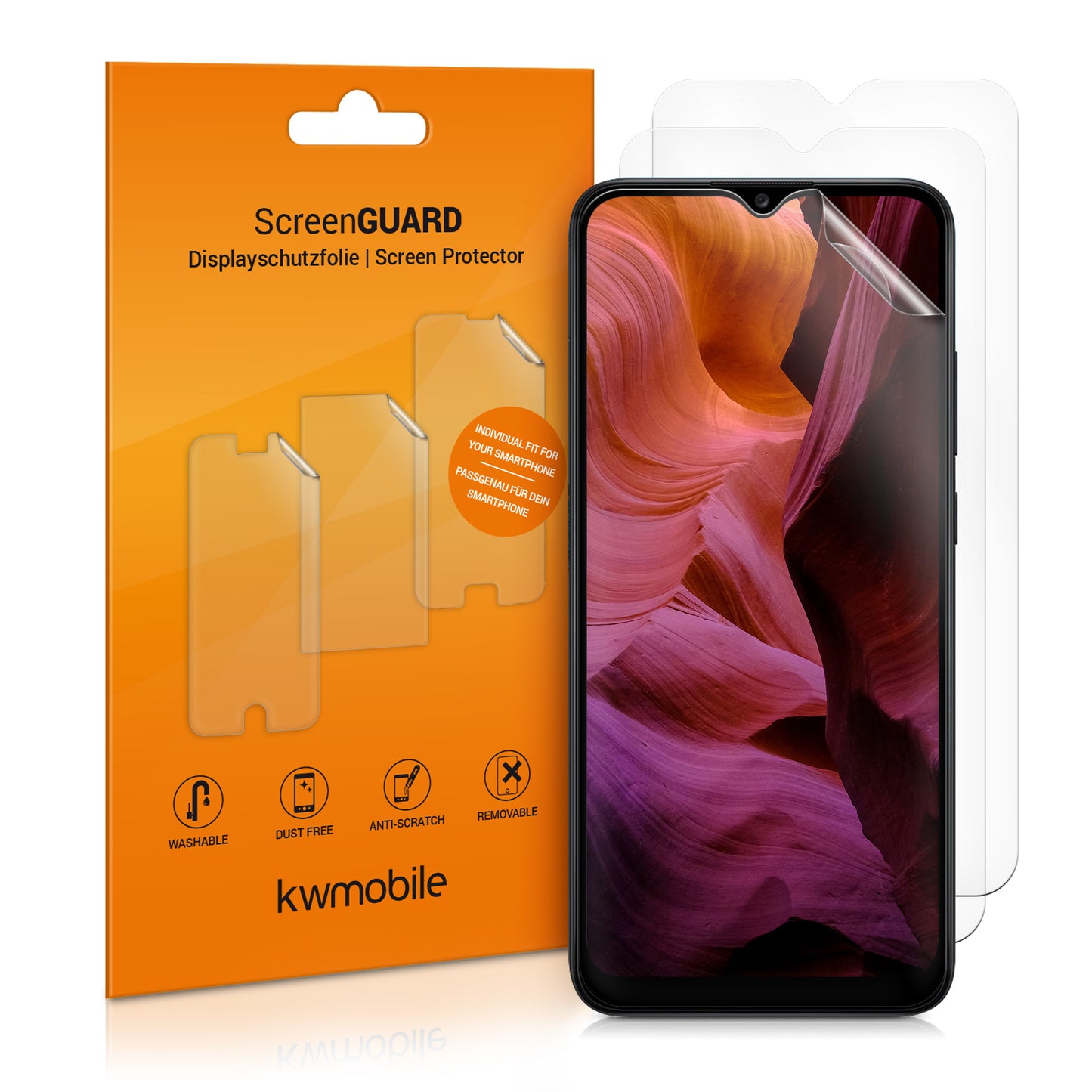 3x Crystal Clear Screen Protector for Samsung Galaxy A02s