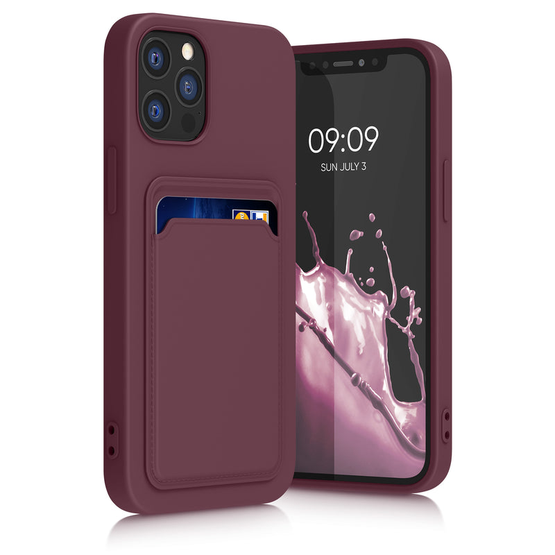 kwmobile Phone Case compatible with Apple iPhone 12 / iPhone 12 Pro Case - Phone Cover with Card Slot