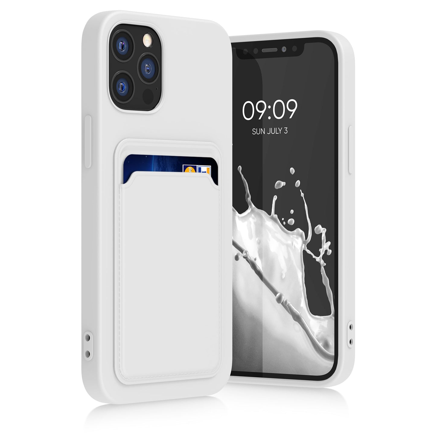 kwmobile Phone Case compatible with Apple iPhone 12 / iPhone 12 Pro Case - Phone Cover with Card Slot