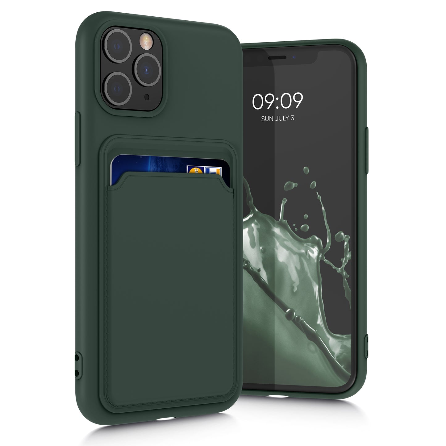 kwmobile Phone Case compatible with Apple iPhone 11 Pro Case with Card Holder