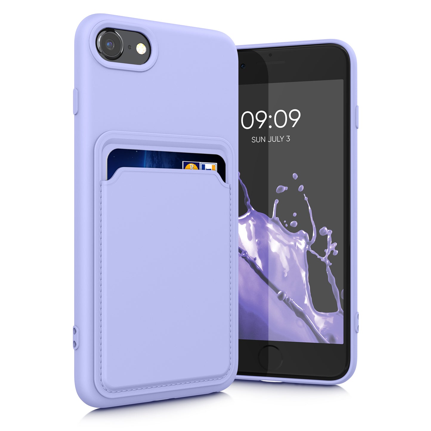 kwmobile Phone Case Compatible with Apple iPhone SE (2022) / iPhone SE (2020) / iPhone 8 / iPhone 7 Case - Phone Cover with Card Slot