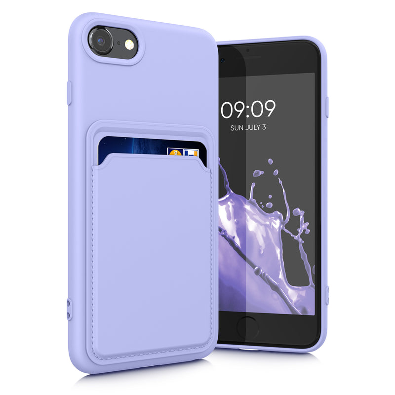 kwmobile Phone Case Compatible with Apple iPhone SE (2022) / iPhone SE (2020) / iPhone 8 / iPhone 7 Case - Phone Cover with Card Slot