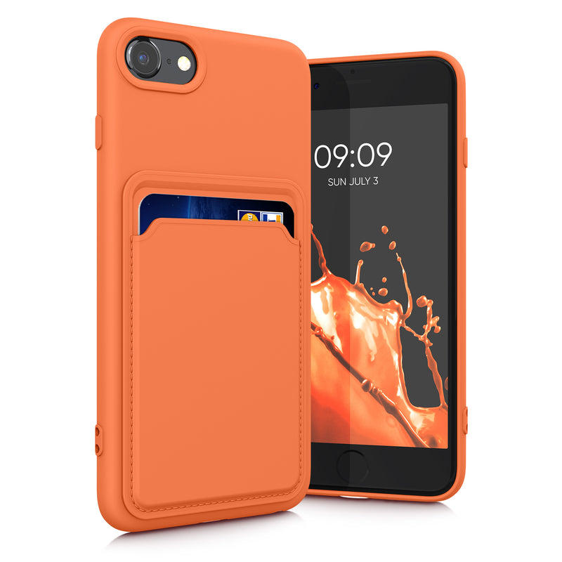 kwmobile Phone Case Compatible with Apple iPhone SE (2022) / iPhone SE (2020) / iPhone 8 / iPhone 7 Case - Phone Cover with Card Slot
