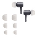 kwmobile Earpads compatible with Sony MDR-EX750BT / WI-1000X / WI-H700 / WI-C200 - 3 Sizes - In-Ear Headphones Earplugs