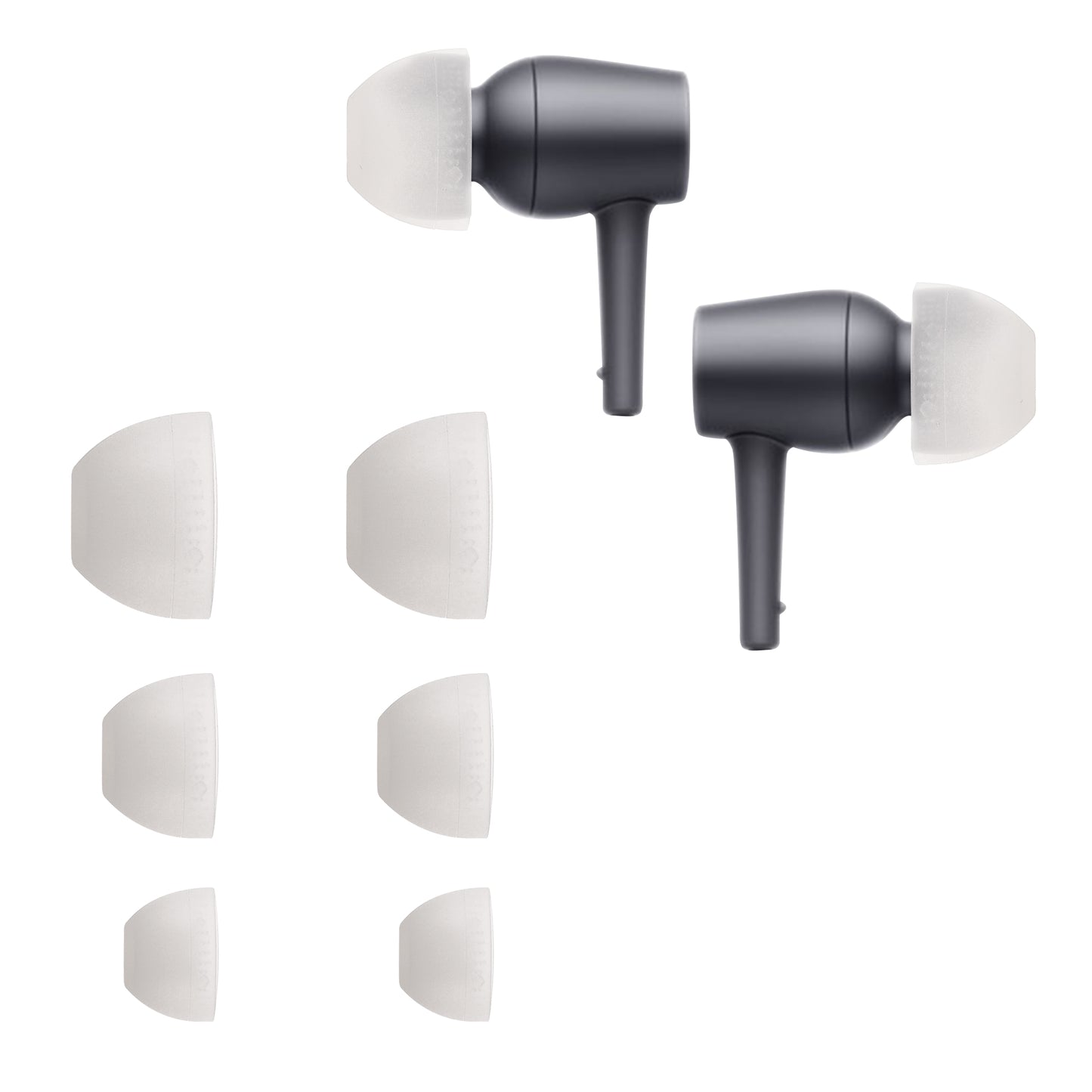 kwmobile Earpads compatible with Sony MDR-EX750BT / WI-1000X / WI-H700 / WI-C200 - 3 Sizes - In-Ear Headphones Earplugs