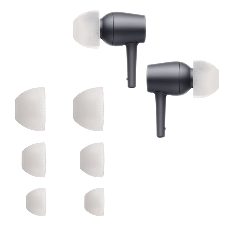 kwmobile Earpads compatible with Sony MDR-EX750BT / WI-1000X / WI-H700 / WI-C200 - 3 Sizes - In-Ear Headphones Earplugs