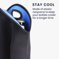 kwmobile 2-in-1 Bottle Cooler 500ml for Beer and Other Beverages Insulated Neoprene Cooler