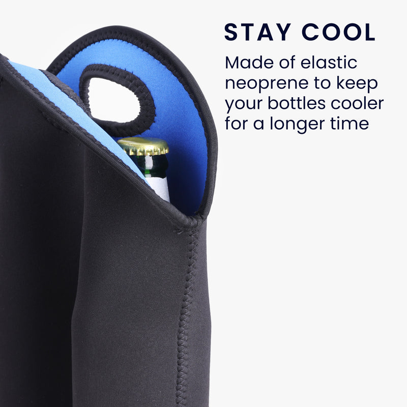 kwmobile 2-in-1 Bottle Cooler 500ml for Beer and Other Beverages Insulated Neoprene Cooler