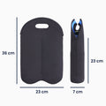 kwmobile 2-in-1 Bottle Cooler 500ml for Beer and Other Beverages Insulated Neoprene Cooler